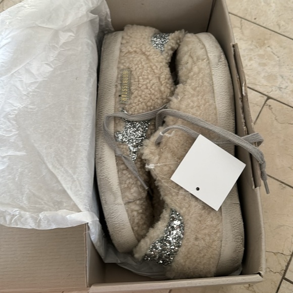 SUPER STAR SHEARLING GLITTER SNEAKS SIZE 8/38 - Picture 5 of 8